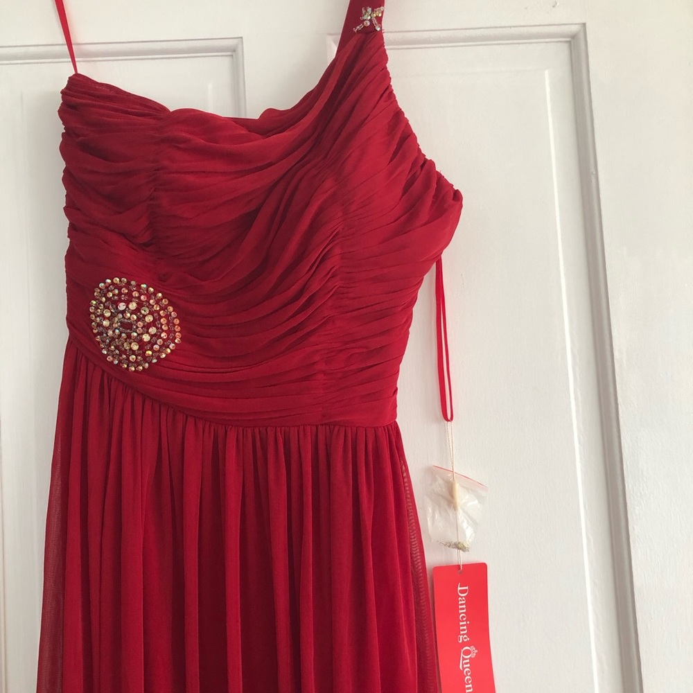 Red One Shoulder Bridesmaid/Prom/Gown Dress NWT